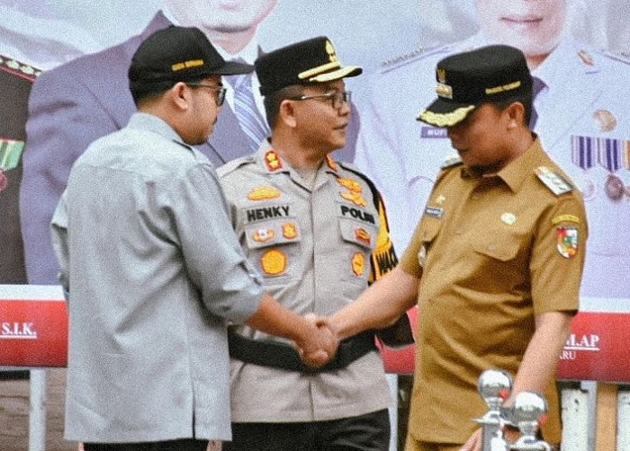 Wakil Ketua DPRD Pekanbaru Ginda Burnama Hadiri Apel Pengamanan Malam Takbiran