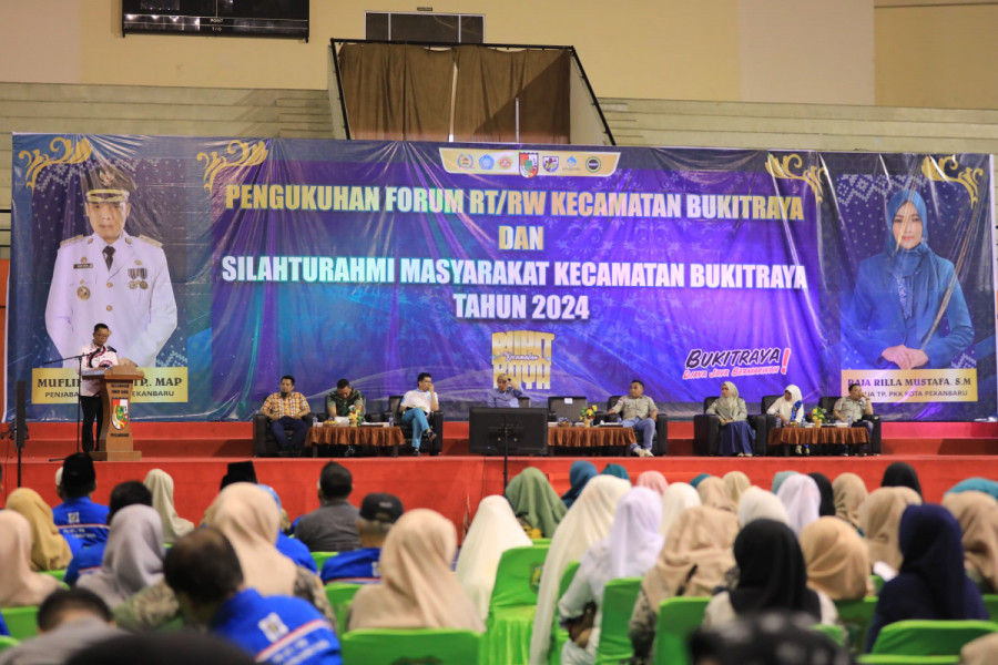 Forum RT/RW Bukit Raya Dikukuhkan, Pemko Ajak Dukung Program Prioritas